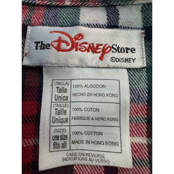 Vintage Disney Catalog Winnie The Pooh Piglet Plaid Pajama Shirt Oversized OS - Picture 6 of 6